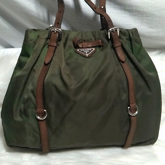 Prada Handbags - ON HOLD! Authentic Prada Tessuto Nylon/Leather Strap Vintage Shoulder Bag
